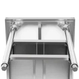 Banc de lucru central din oțel, 3 niveluri, 120 x 60 cm, până la 600 kg 3