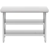 Banc de lucru central din oțel, 3 niveluri, 120 x 60 cm, până la 600 kg 5