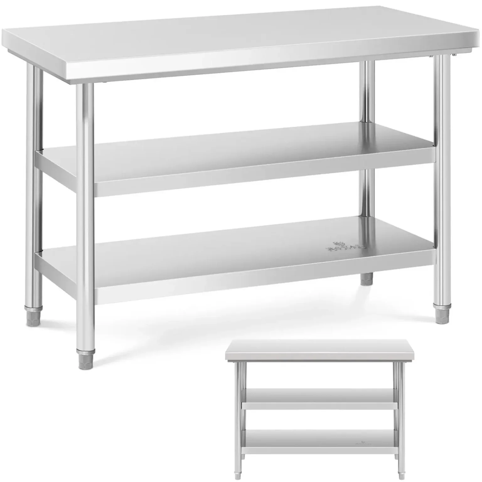 Banc de lucru central din oțel, 3 niveluri, 120 x 60 cm, până la 600 kg Banc de lucru central din oțel, 3 niveluri, 120 x 60 cm, până la 600 kg
