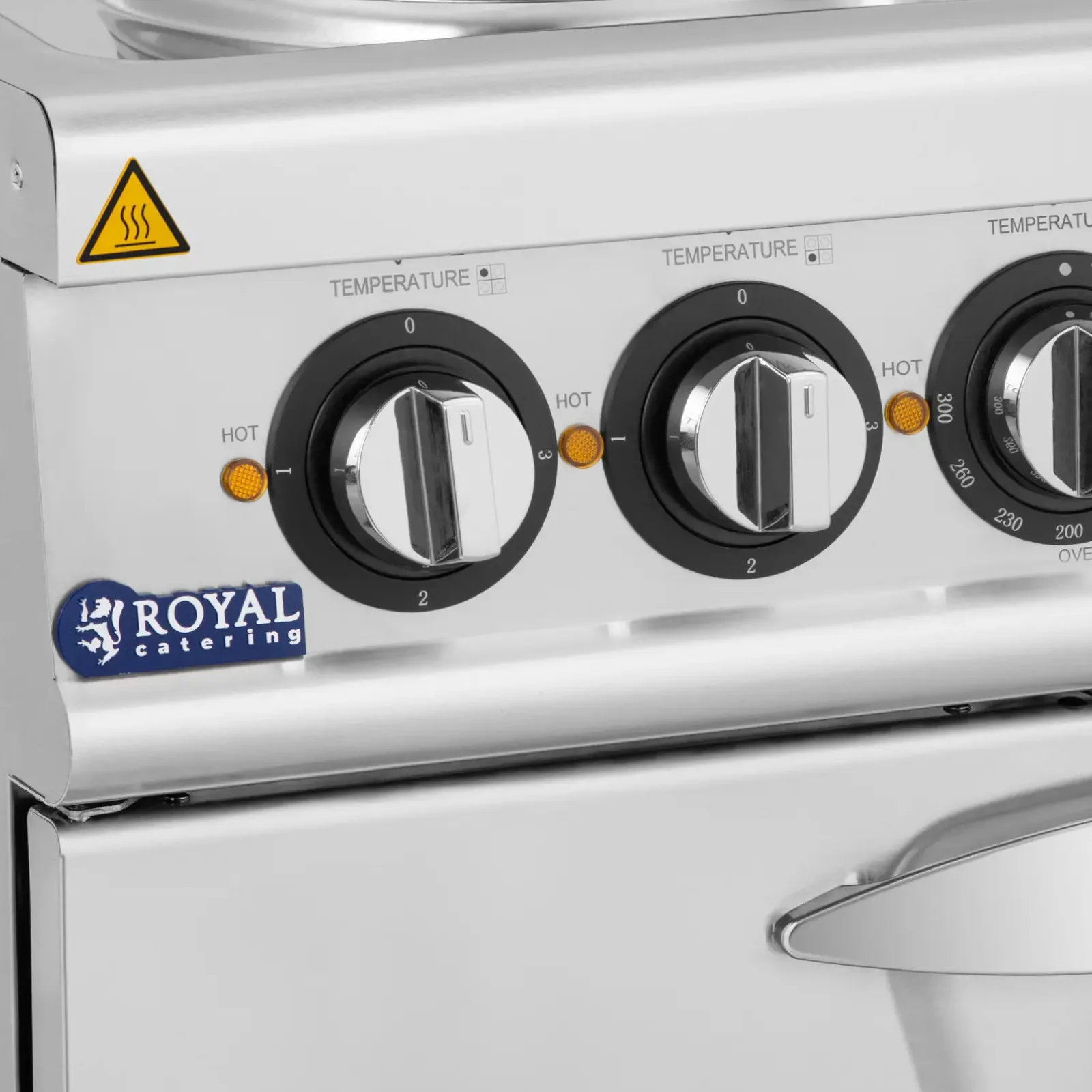 Electric range with oven, 4 burners, 400 V, 13.9 kW 3