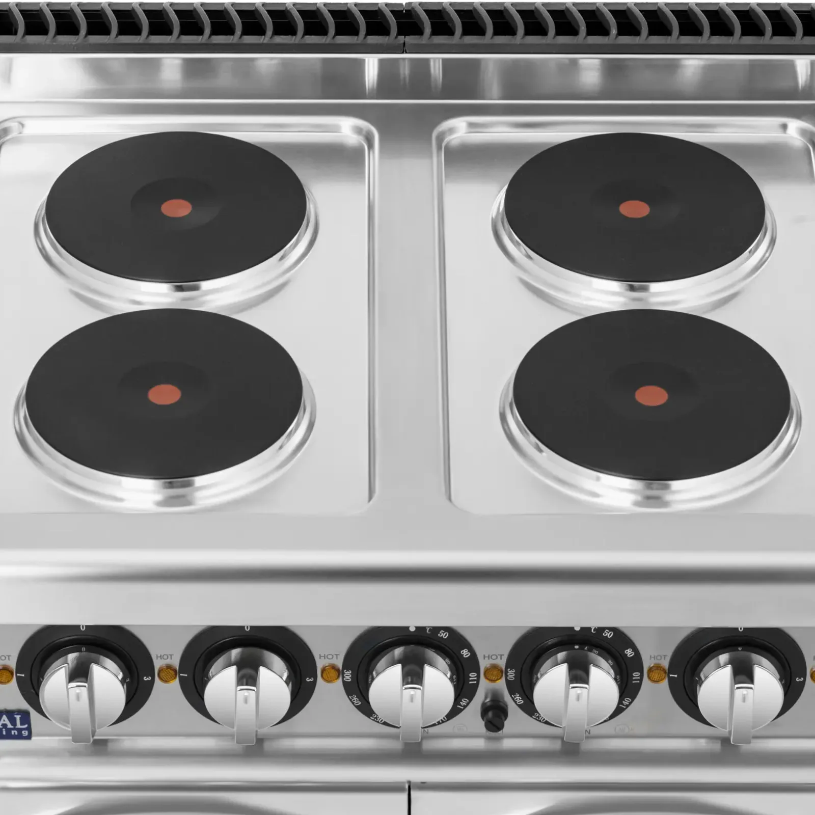 Electric range with oven, 4 burners, 400 V, 13.9 kW 5