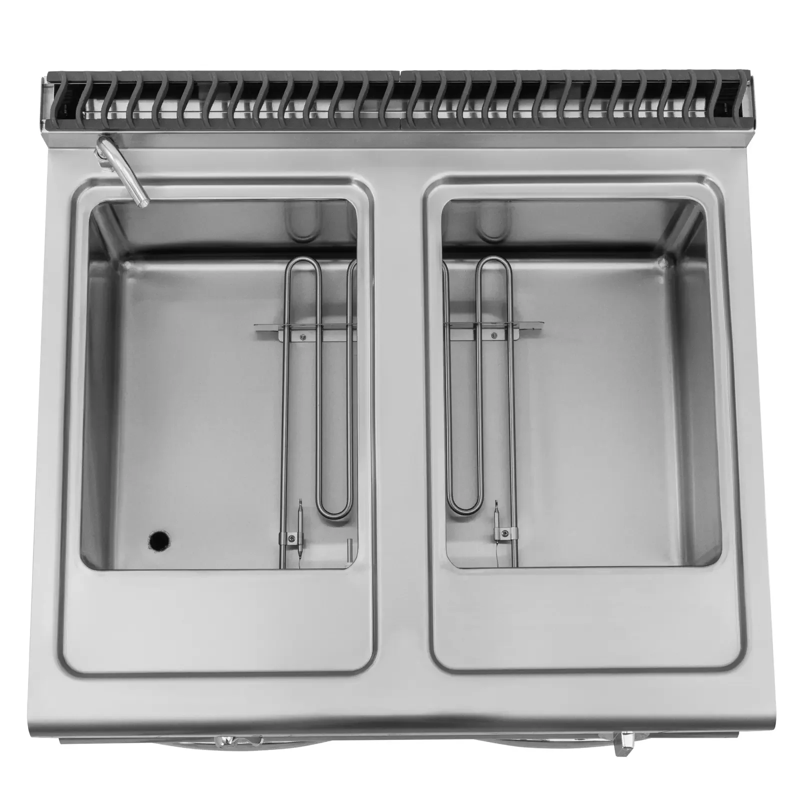 Elektrický vodný kúpeľ so skriňou a kohútikom, 2x GN 1/2, 2x GN 1/3, 6000 W 5