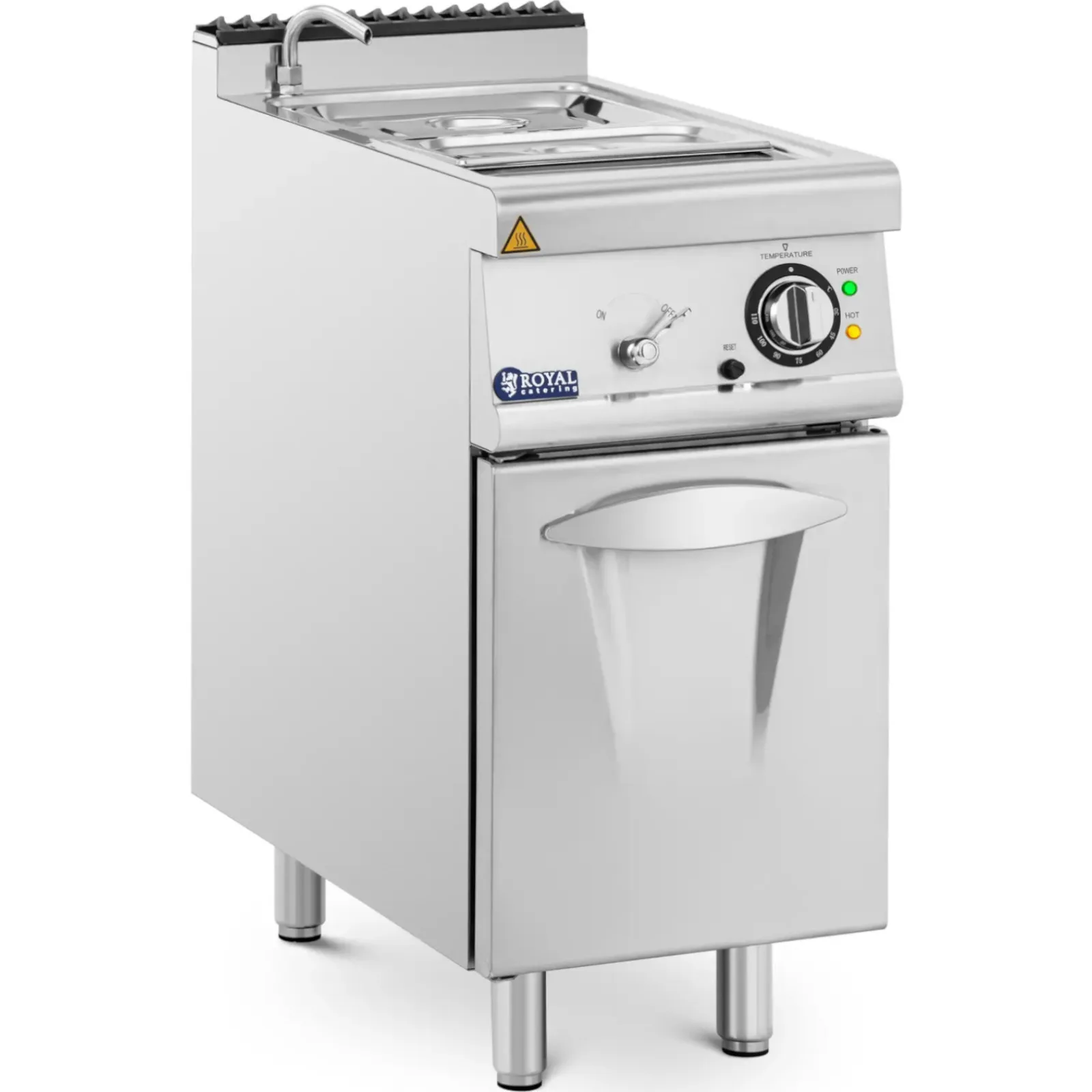 Bain-marie electric cu dulap, robinet, GN 1/2, GN 1/3, 3000 W 2