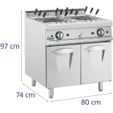 Fierbător de paste pentru propan/butan/GPL/gaz natural 4 x 4 kW 8