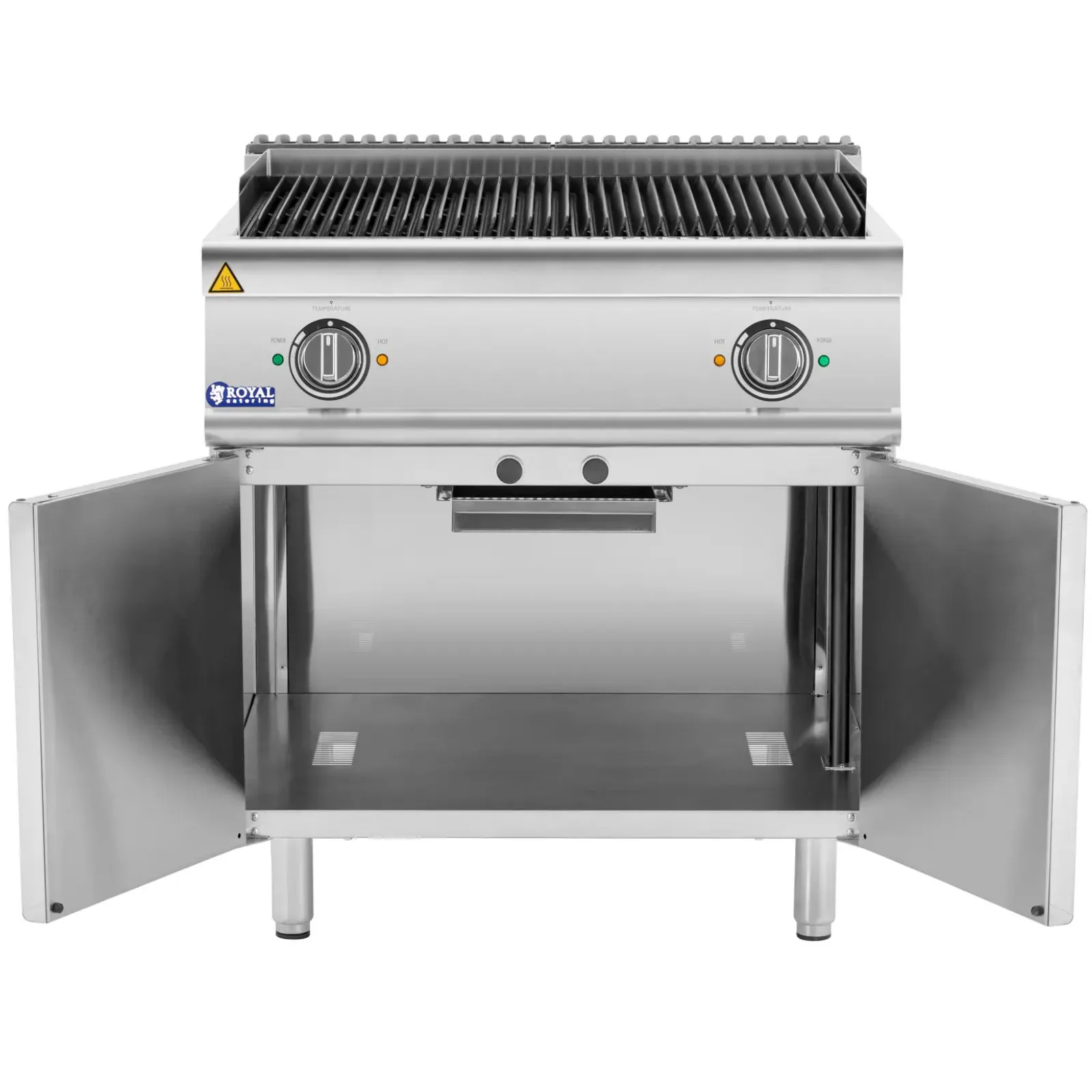Elektromos láva grill kövekkel, 50–300 °C, 8,1 kW, 400 V