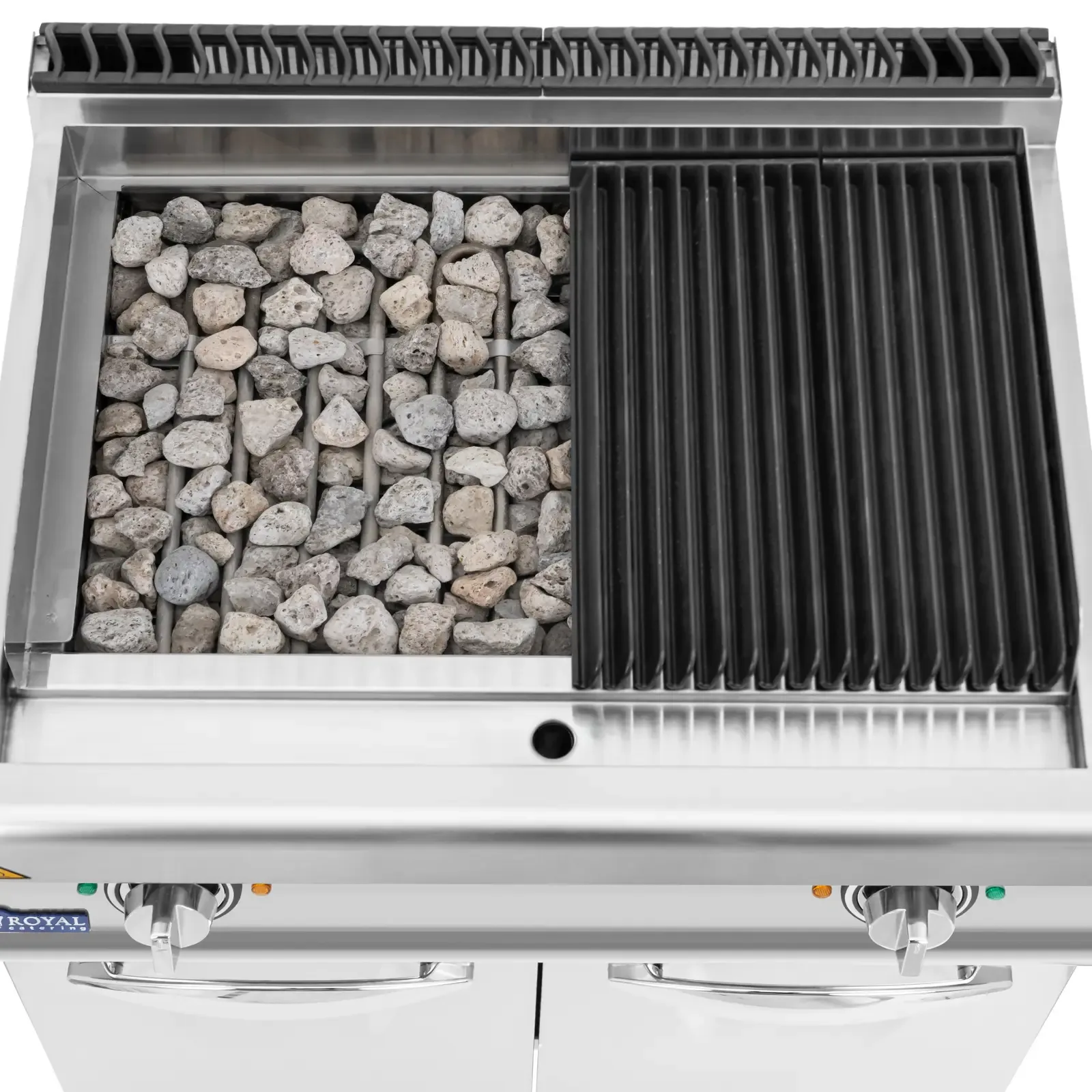 Grătar electric cu pietre, 50–300 °C, 8,1 kW, 400 V 3