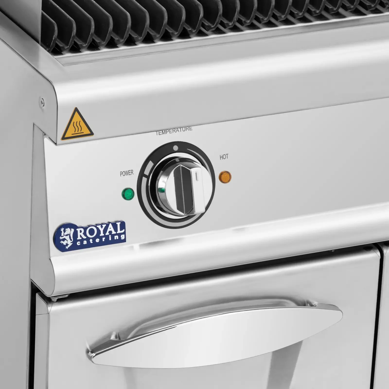 Grătar electric cu pietre, 50–300 °C, 8,1 kW, 400 V 4