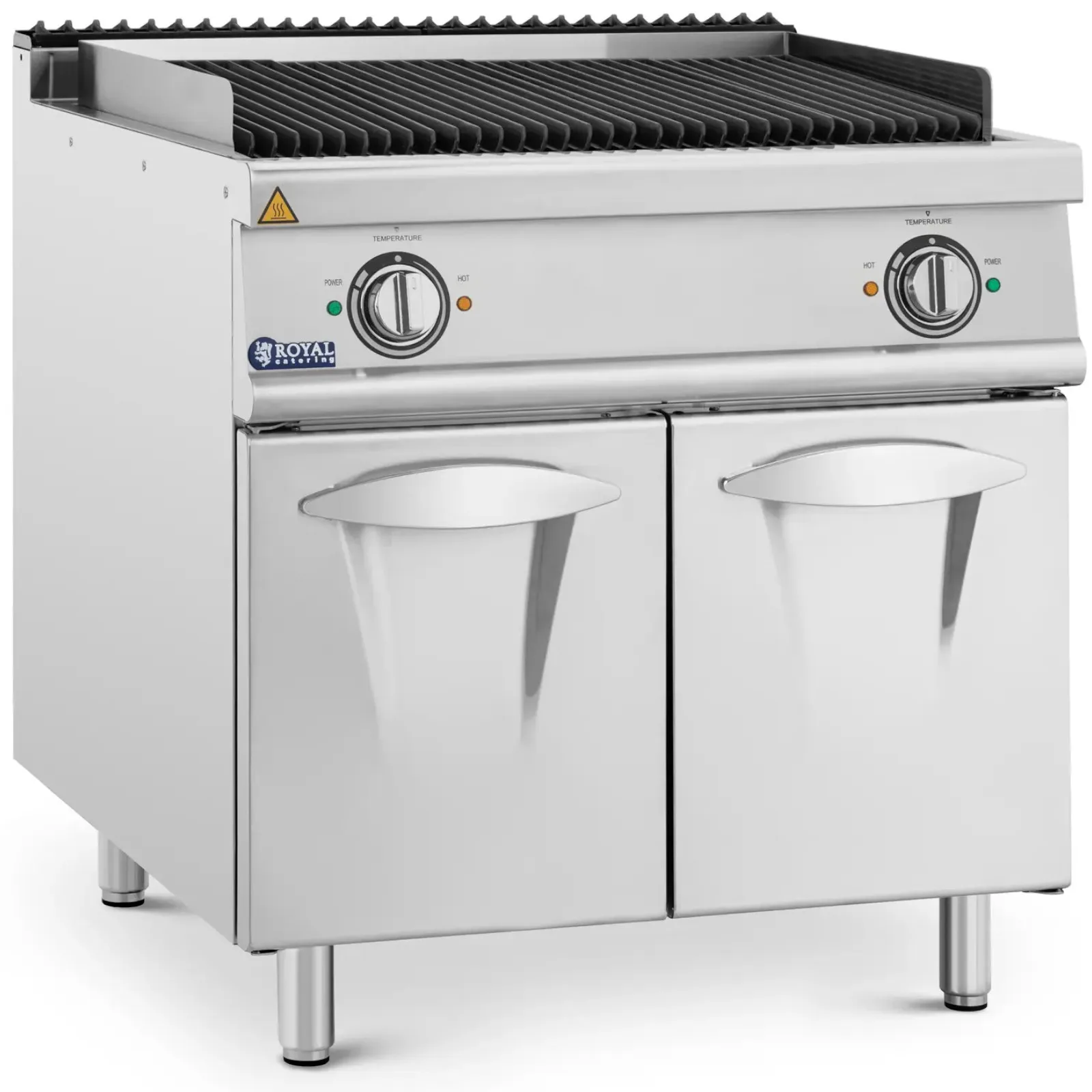 Elektromos láva grill kövekkel, 50–300 °C, 8,1 kW, 400 V