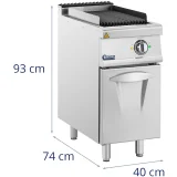 Pro 730 elektromos láva grill 50–300 °C 400 V 4,05 W 7