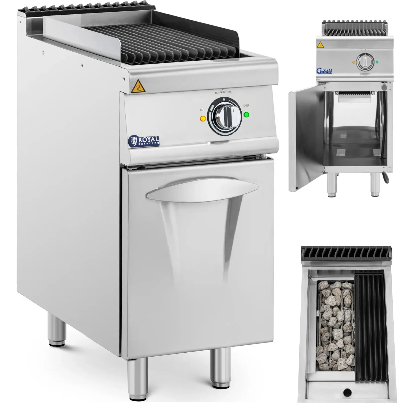 Pro 730 elektromos láva grill 50–300 °C 400 V 4,05 W
