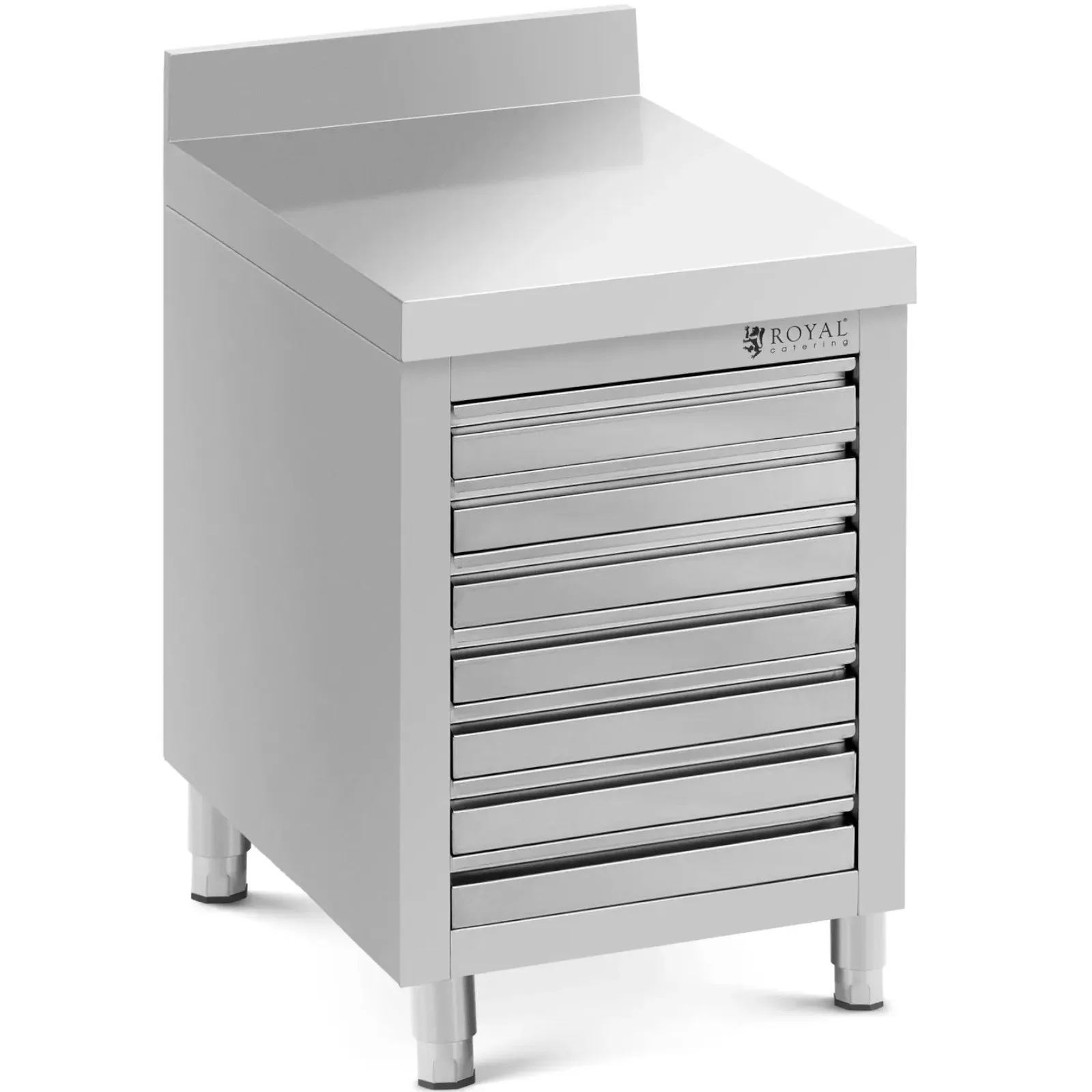 Dulap de catering pentru aluat de pizza cu margine, 7 sertare, 50 x 70 cm 2