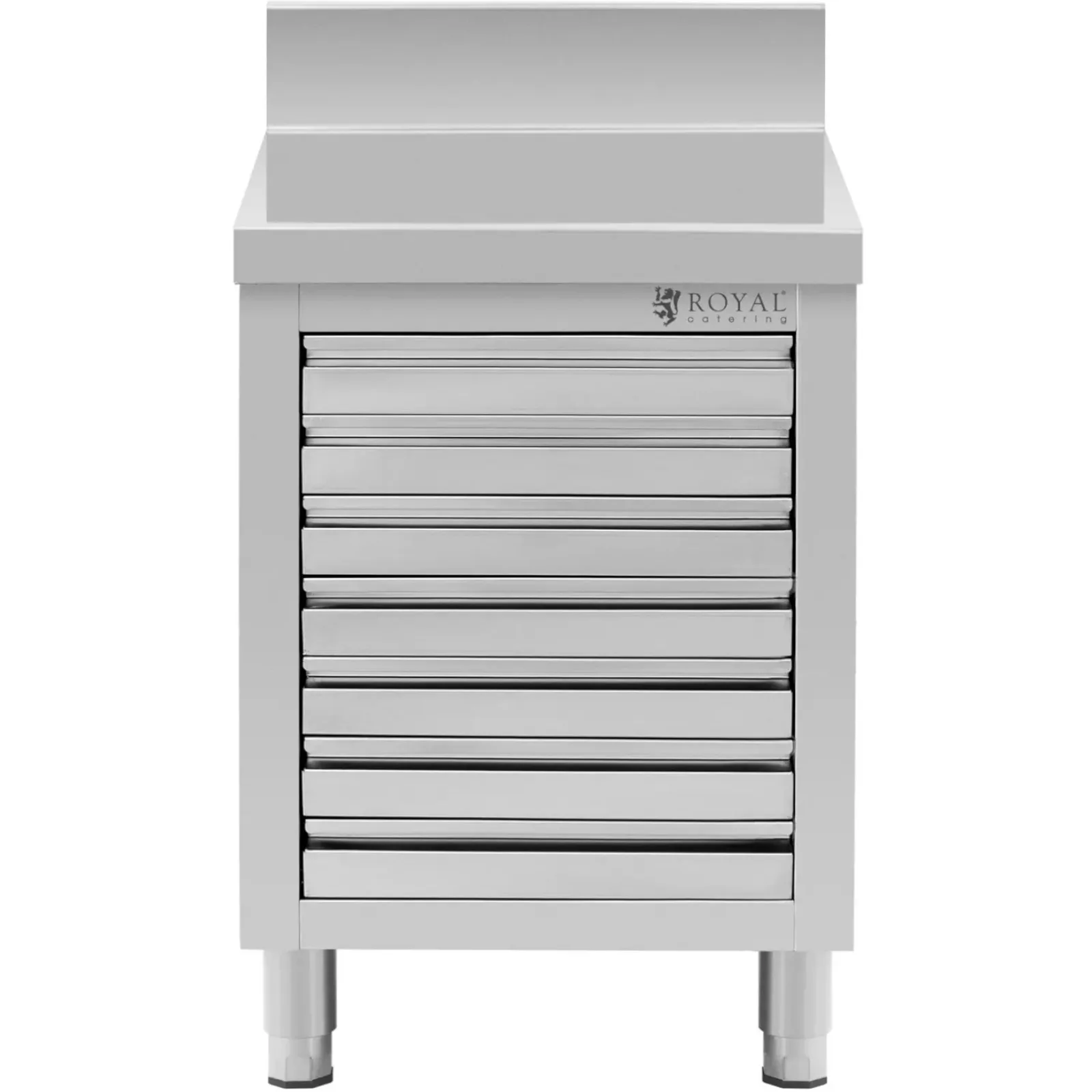 Dulap de catering pentru aluat de pizza cu margine, 7 sertare, 50 x 70 cm 6