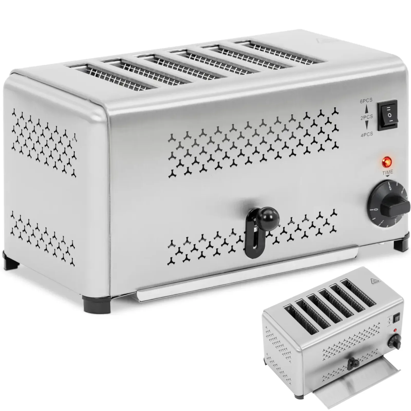 6 szeletes, 2500 W-os szendvicssütő