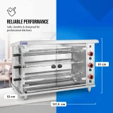Plinska ražanj za do 15 pilića, 3 ražnja, propan-butan, 15 kW 8