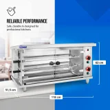 Plinska ražanj za do 10 pilića, 2 ražnja, propan-butan, 10 kW 8