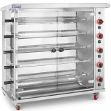 Gasna roštiljska peć za do 25 pilića, 5 ražnjića, propan-butan, 25 kW 2