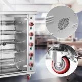 Gasna roštiljska peć za do 25 pilića, 5 ražnjića, propan-butan, 25 kW 6
