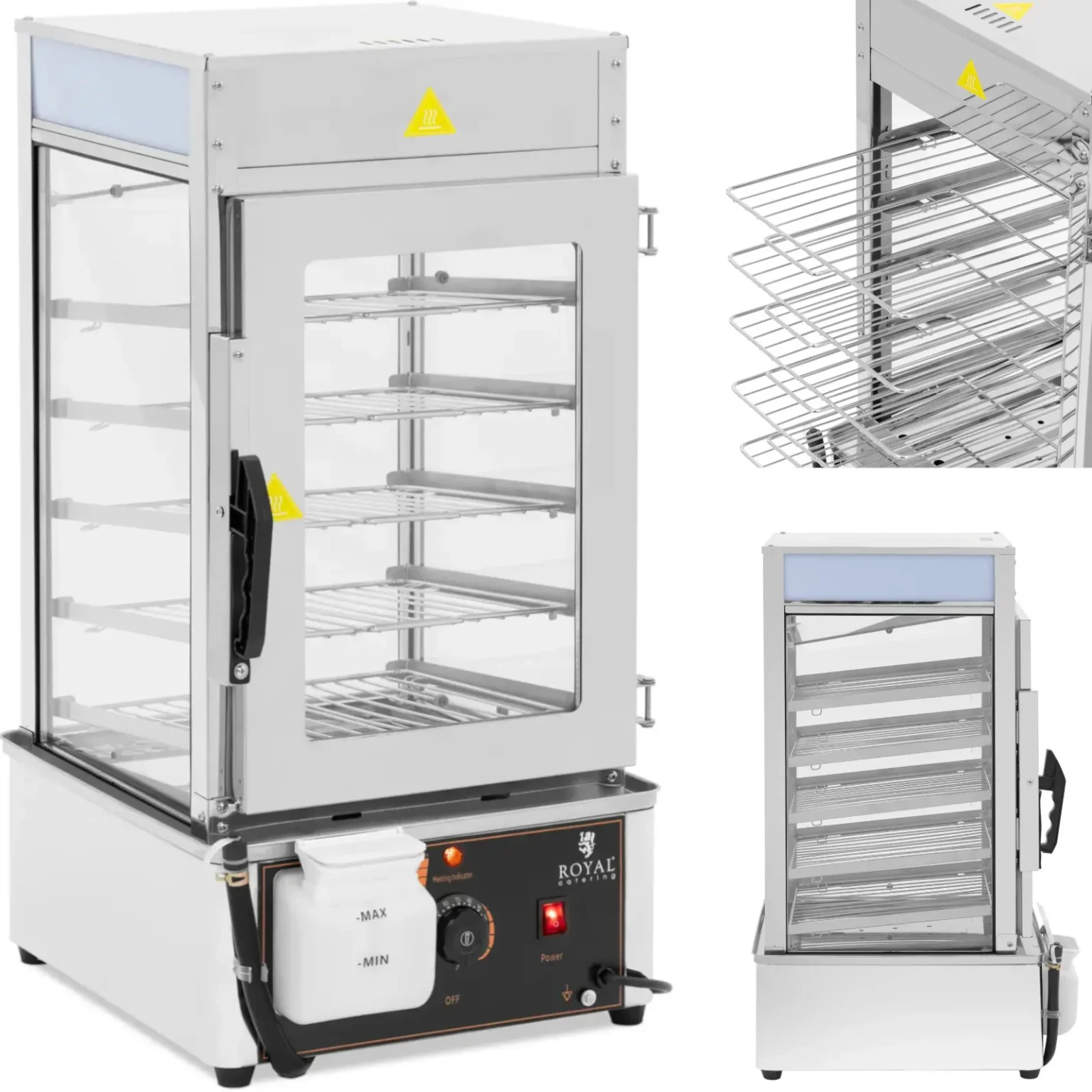 Aburitor pentru găluște, 5 rafturi, 30–110 °C, 37 L, 1250 W