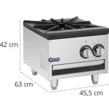 Ipari gáztűzhely, 2 égő, 1 főzőzóna, 14 kW 7