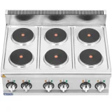 Állítható elektromos főzőlap 6 főzőzónával, 19 cm átmérőjű, 12 kW, 400 V 5