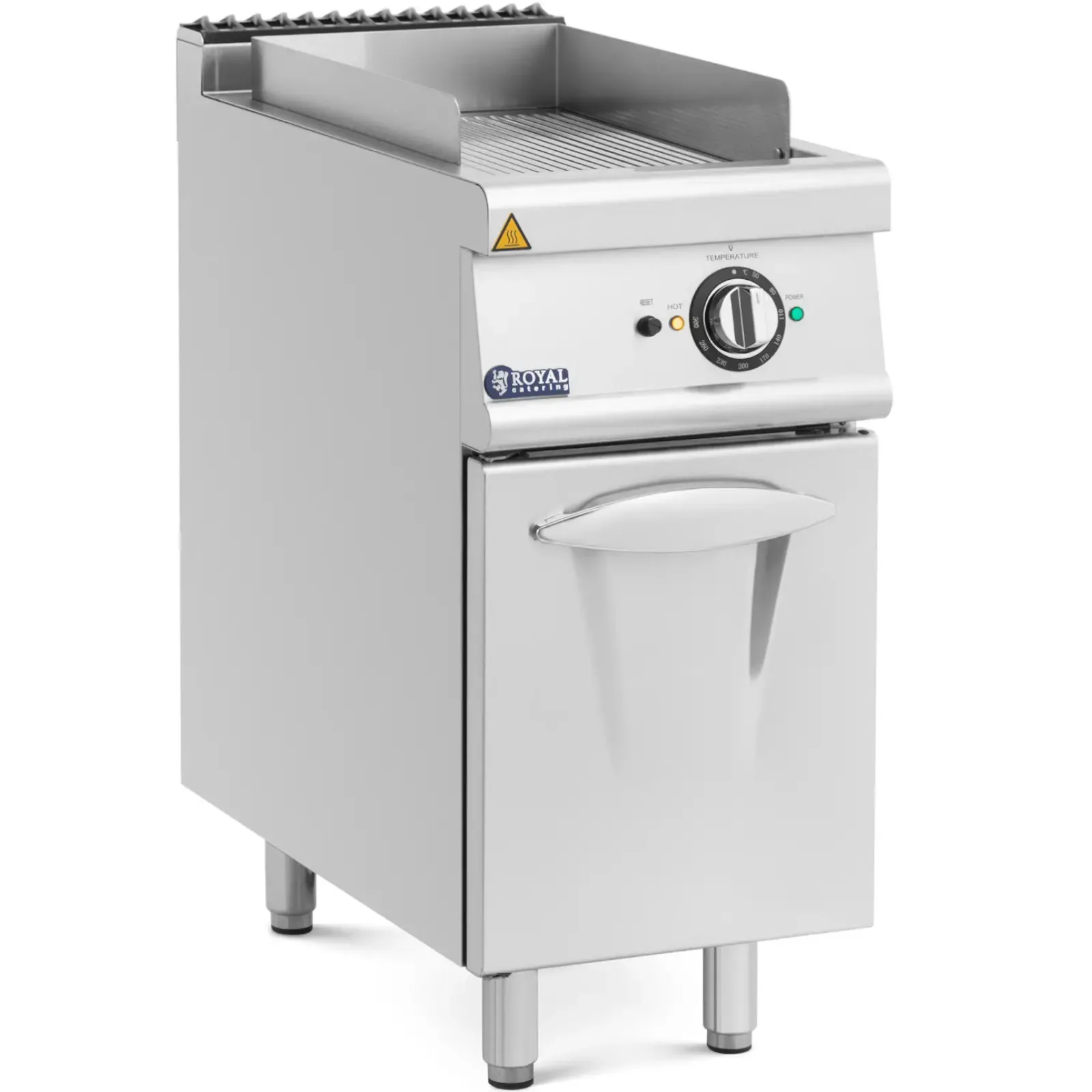 Elektromos bordázott grilllap szekrénnyel 33,5 x 55 cm 5,4 kW