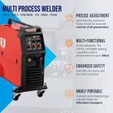 Aparat de sudură multifuncțional MIG/MAG TIG MMA FCAW 300 A 400 V 4