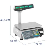 Commercial store scale with LCD label printer, 30 kg / 15 g 7