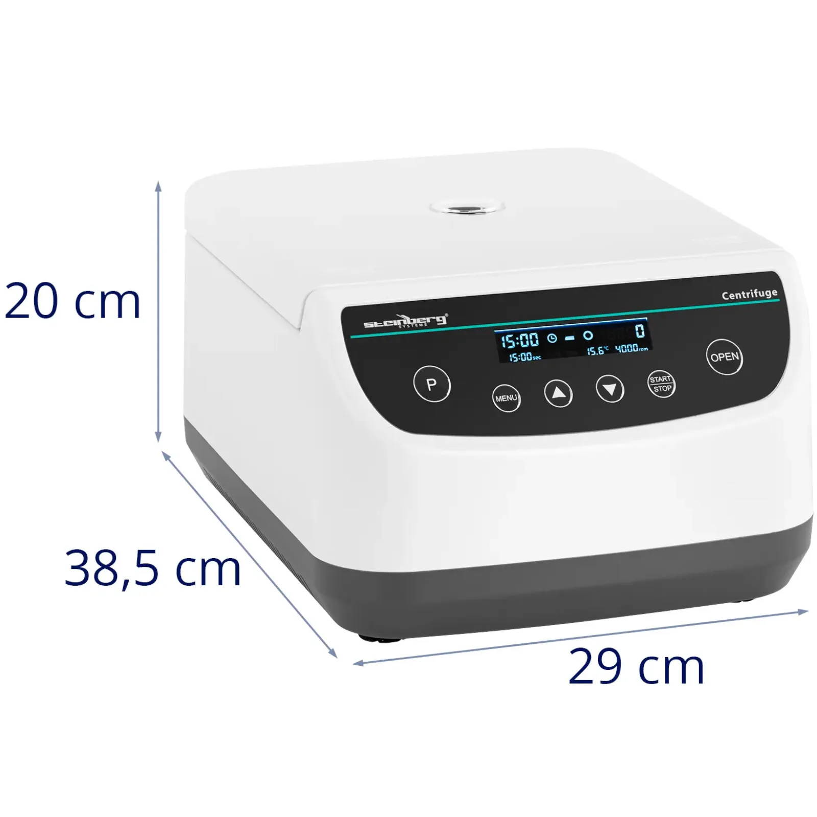 Laboratóriumi centrifuga 8 csőhöz (2/5/10/15 ml) 4000 fordulat/perc 5