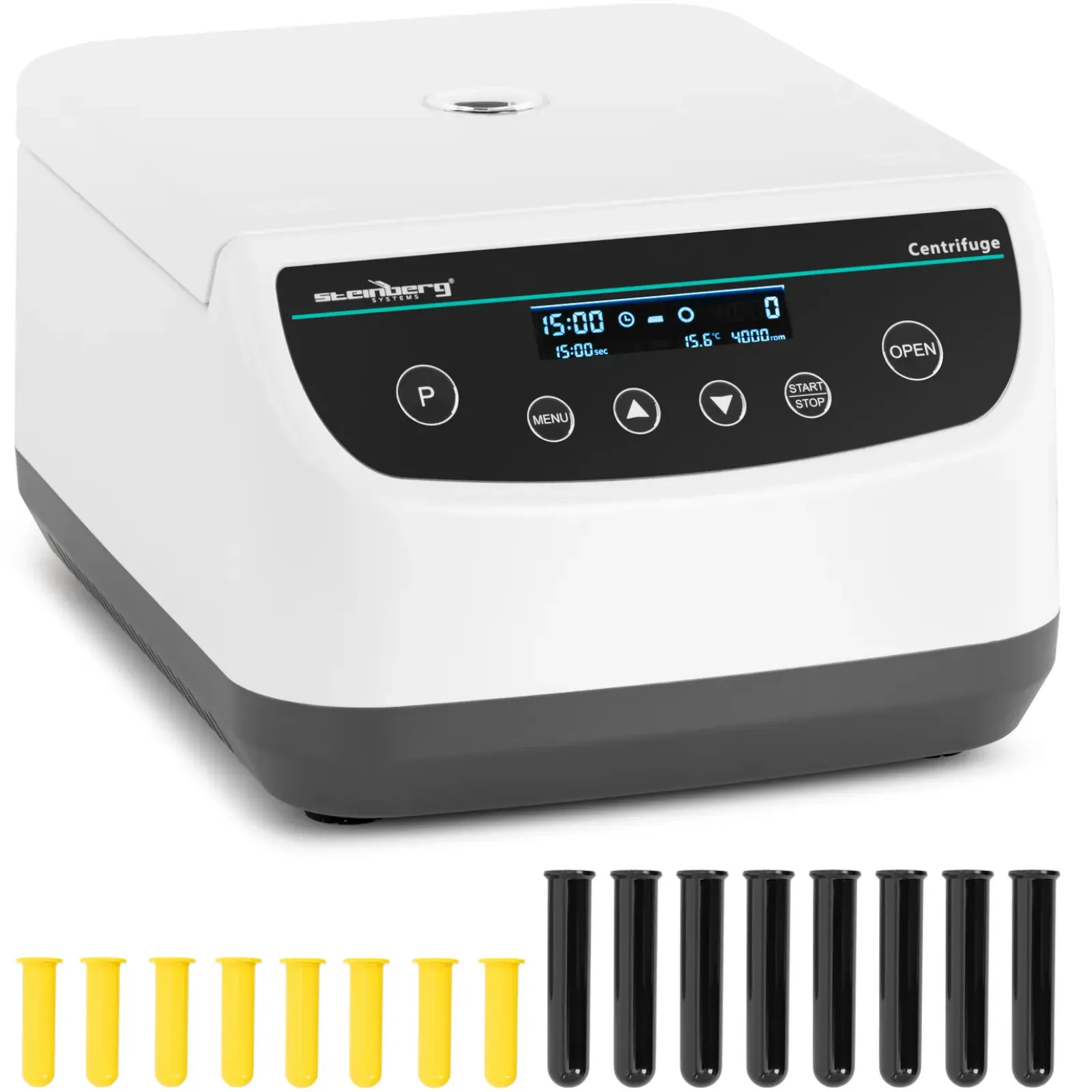 Laboratóriumi centrifuga 8 csőhöz (2/5/10/15 ml) 4000 fordulat/perc