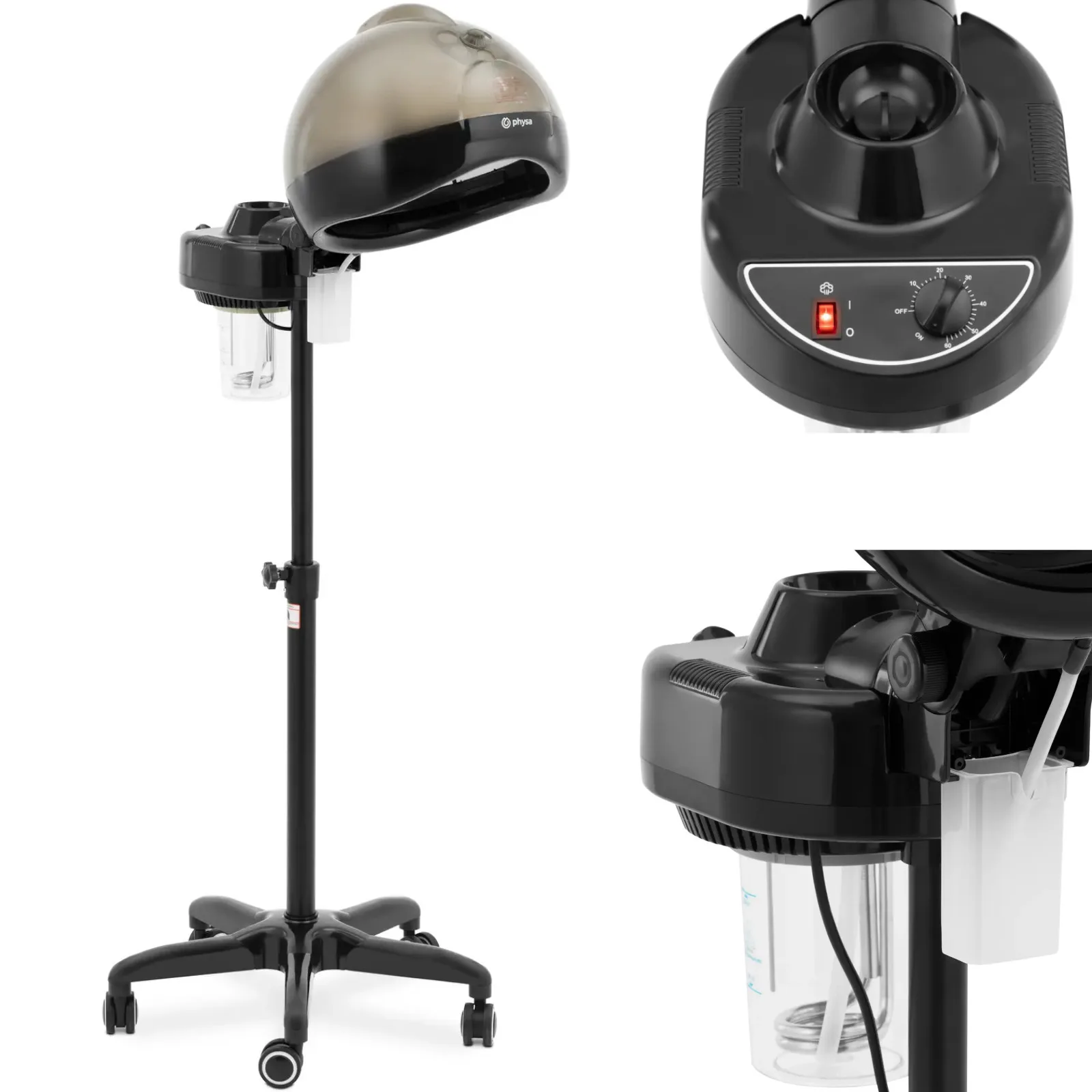 Fodrászszalon szauna, álló hajápoló párásító, 0,75 l, 750 W