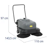 Zamiatarka akumulatorowa 2 szczotki 46 cm 4000 m2/h 7