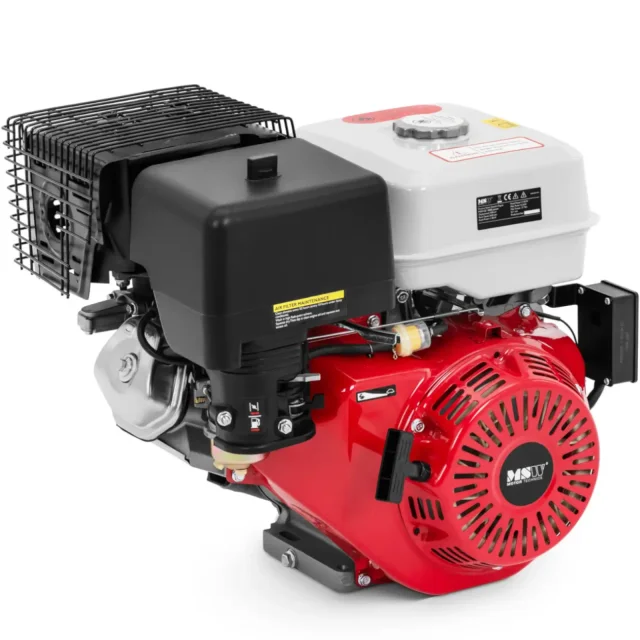 4 ütemű, egyhengeres benzinmotor elektromos indítóval, 6,5 l, 16 LE