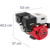 četverotaktni jednocilindrični benzinski motor s električnim pokretačem, 6,5 L, 16 KS 7