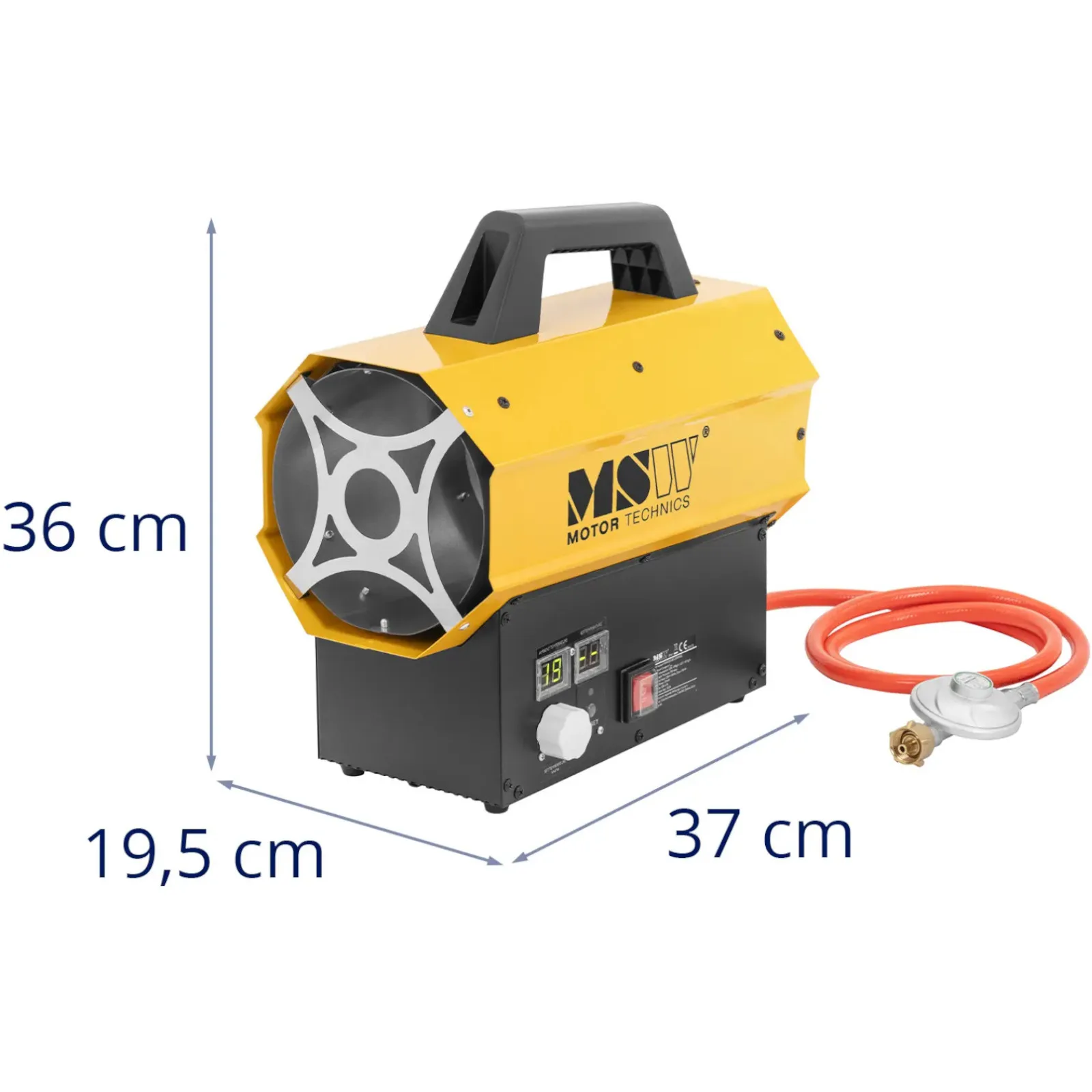 Încălzitor/ventilator de șantier pe gaz pentru suprafețe de până la 160 m² 20 kW 8