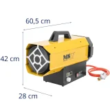 Gázüzemű építési ventilátoros fűtőberendezés akár 510 m²-ig (60 kW) 8