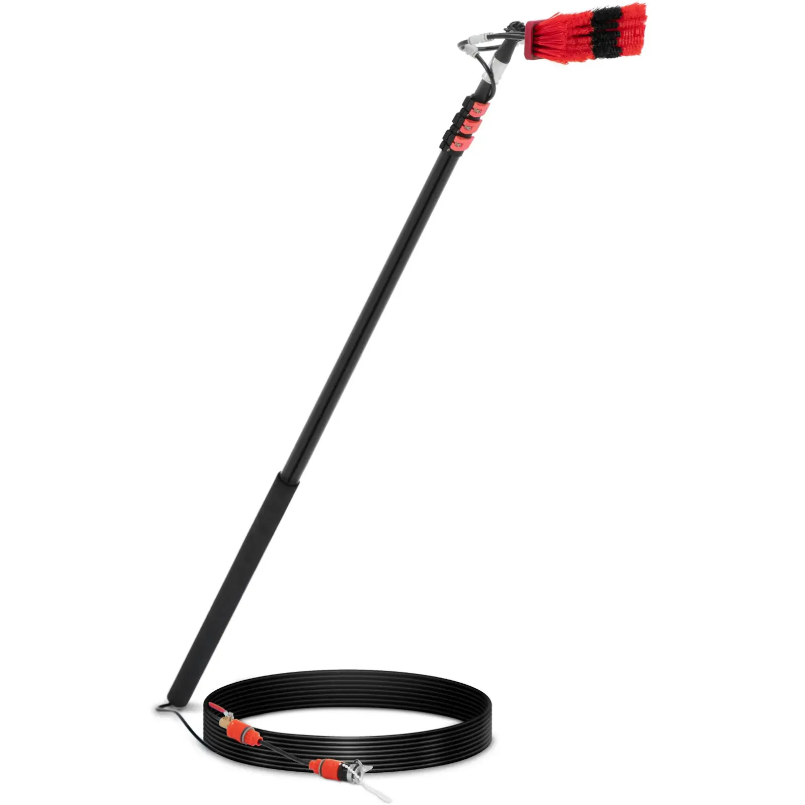 Teleszkópos ablakmosó kefe vízcsatlakozóval, 35 cm széles, 165–540 cm