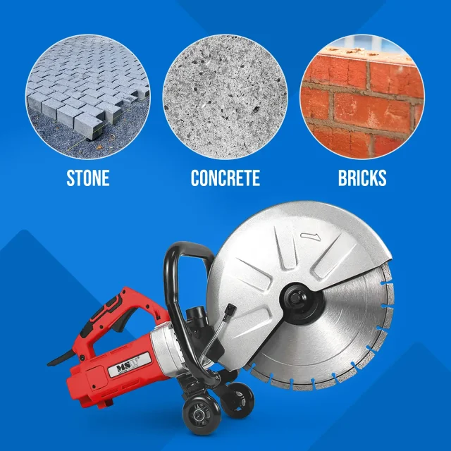 Elektromos fűrész beton, aszfalt és kő vágásához, 120 mm, 4000 fordulat/perc, 3500 W
