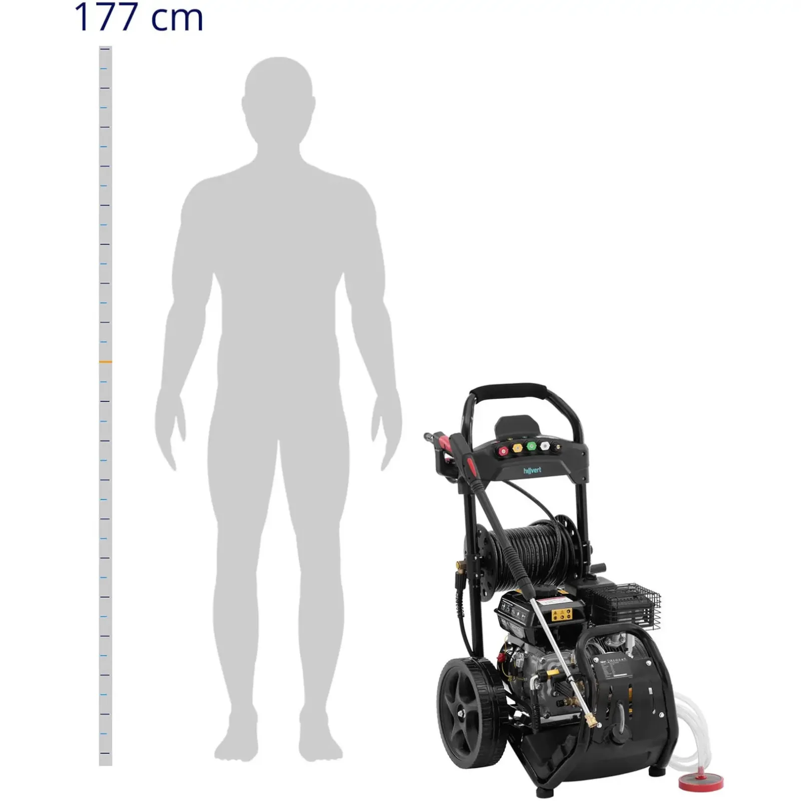 Benzinüzemű nyomásmosó 200 bar 9 l/min 4500 W 3