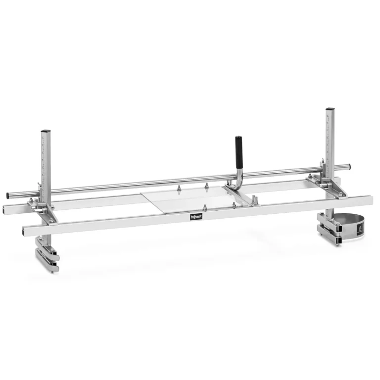 Hordozható fűrészvezető láncfűrészekhez, legfeljebb 122 cm / 48'' szélességig, 112 cm