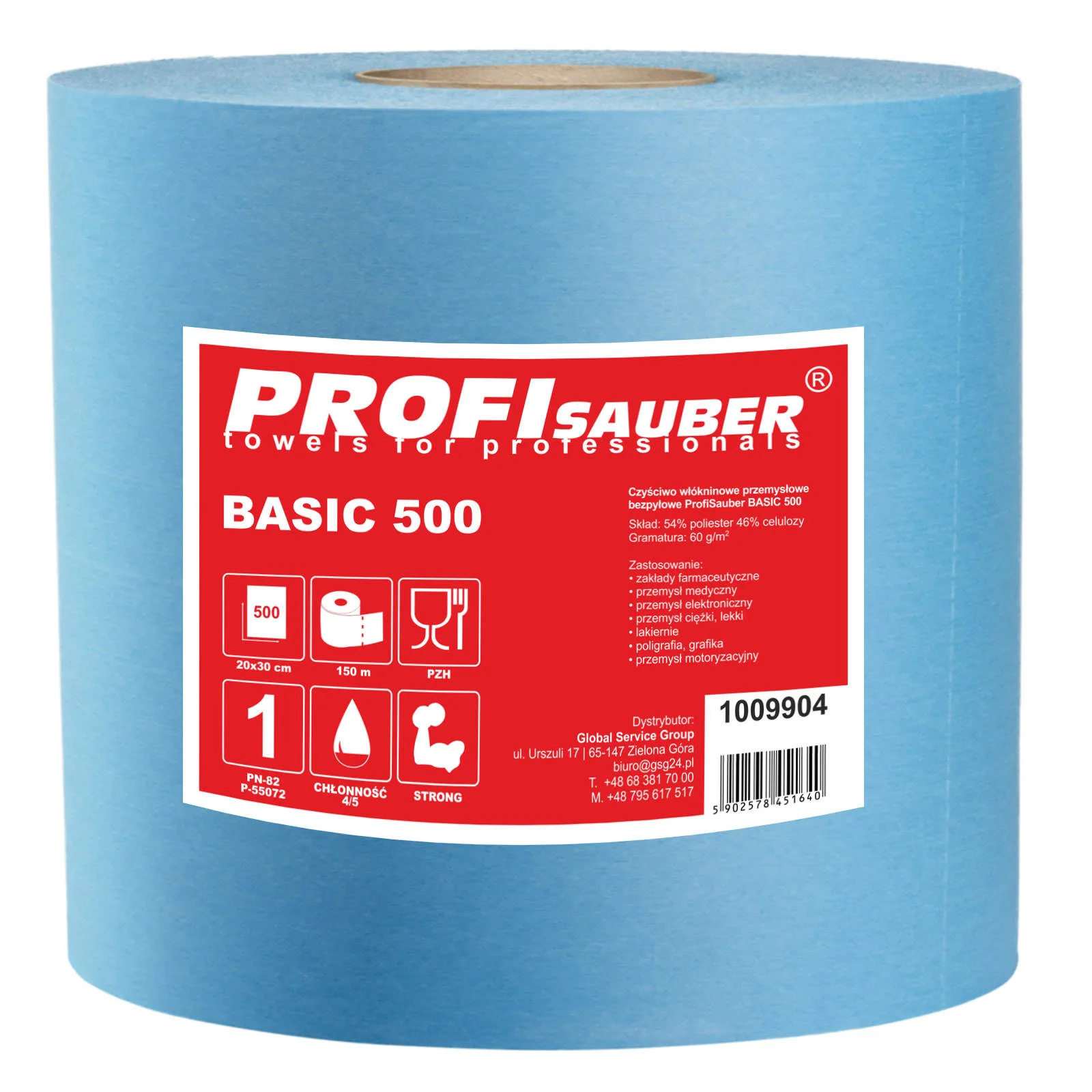 ProfiSauber BASIC 500 pormentes ipari nem szőtt tisztító kendők
