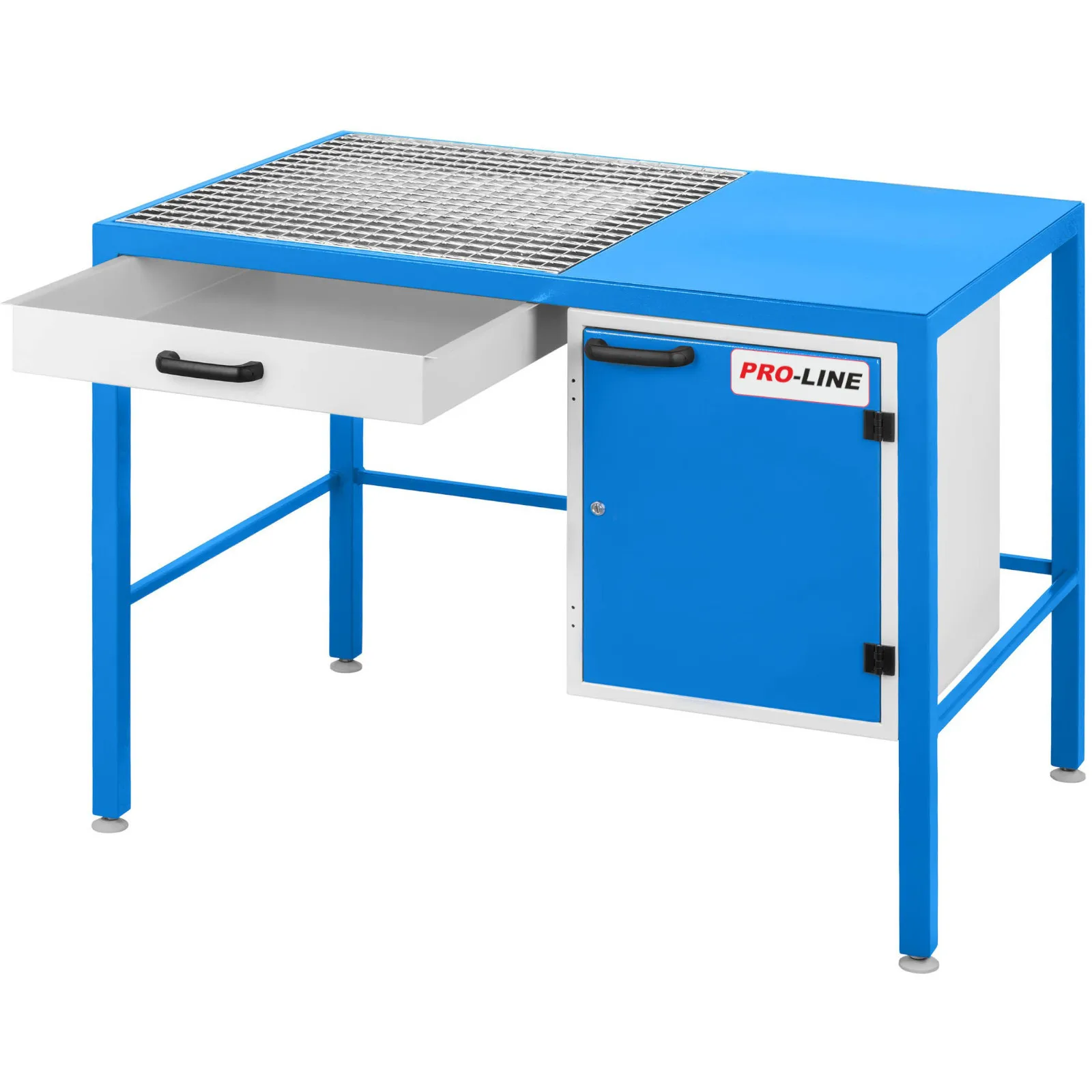 Műhelycsiszoló asztal poros fiókkal és szekrénnyel PRO-LINE 1180x780x850mm 1180x780x850mm