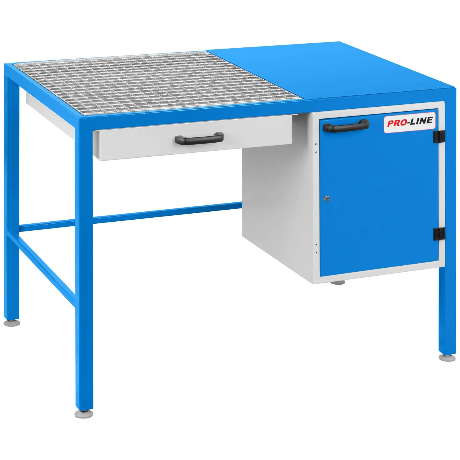Műhelycsiszoló asztal poros fiókkal és szekrénnyel PRO-LINE 1180x780x850mm 1180x780x850mm