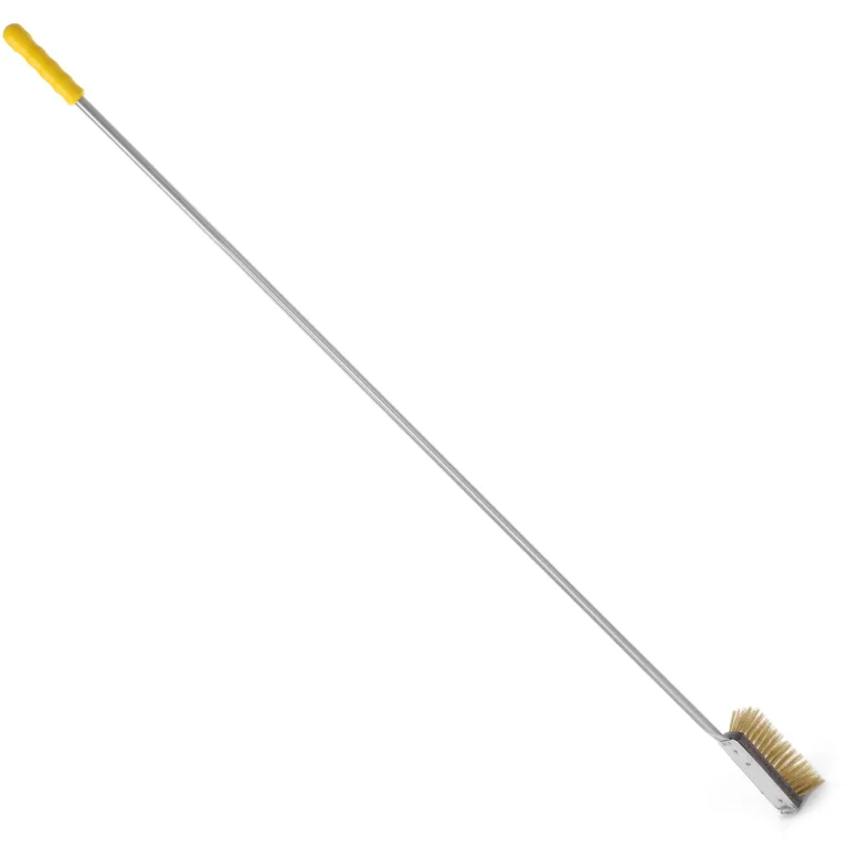 Pizzakemence-kefe puha sárgaréz sörtékkel, függőleges, 170x55x(H)1700 mm, Lilly Codroipo Hendi 525647
