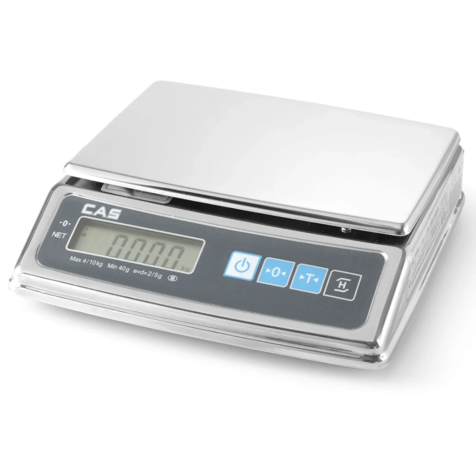 Professionelle Küchenwaage mit Eichung bis 5 kg, 1/2 g, CAS – Hendi 580288