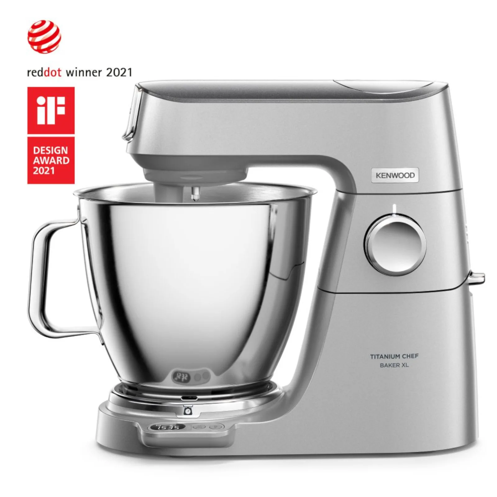 Planetarni mikser Titanium Chef Baker XL s dvije zdjele (7 L i 5 L), 1200 W - srebrni 3