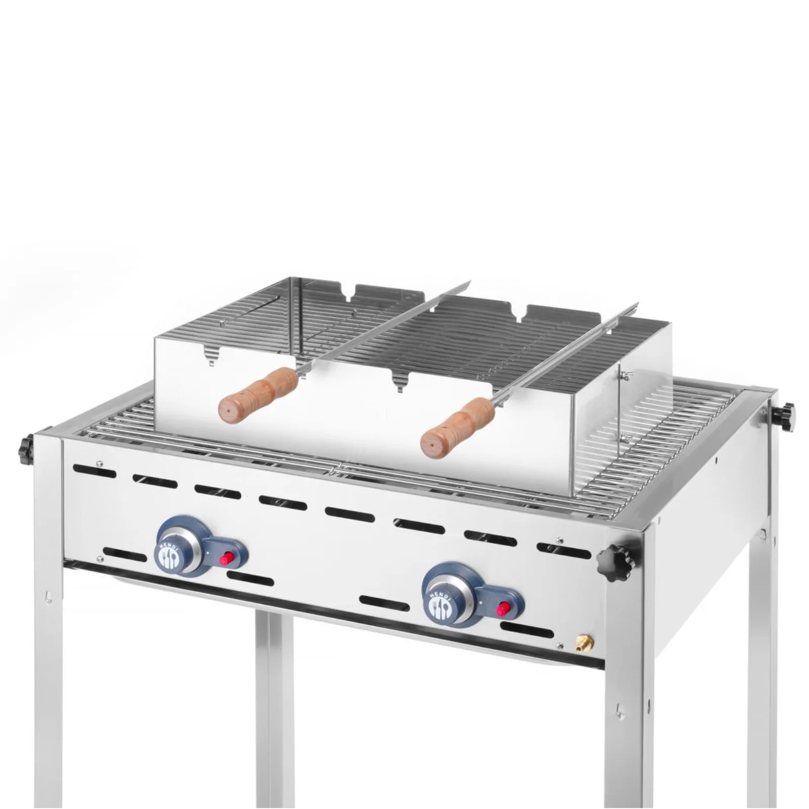 Nasadka na grilla do szaszłyków prostokątna Churrasco 530x350x117 mm 6