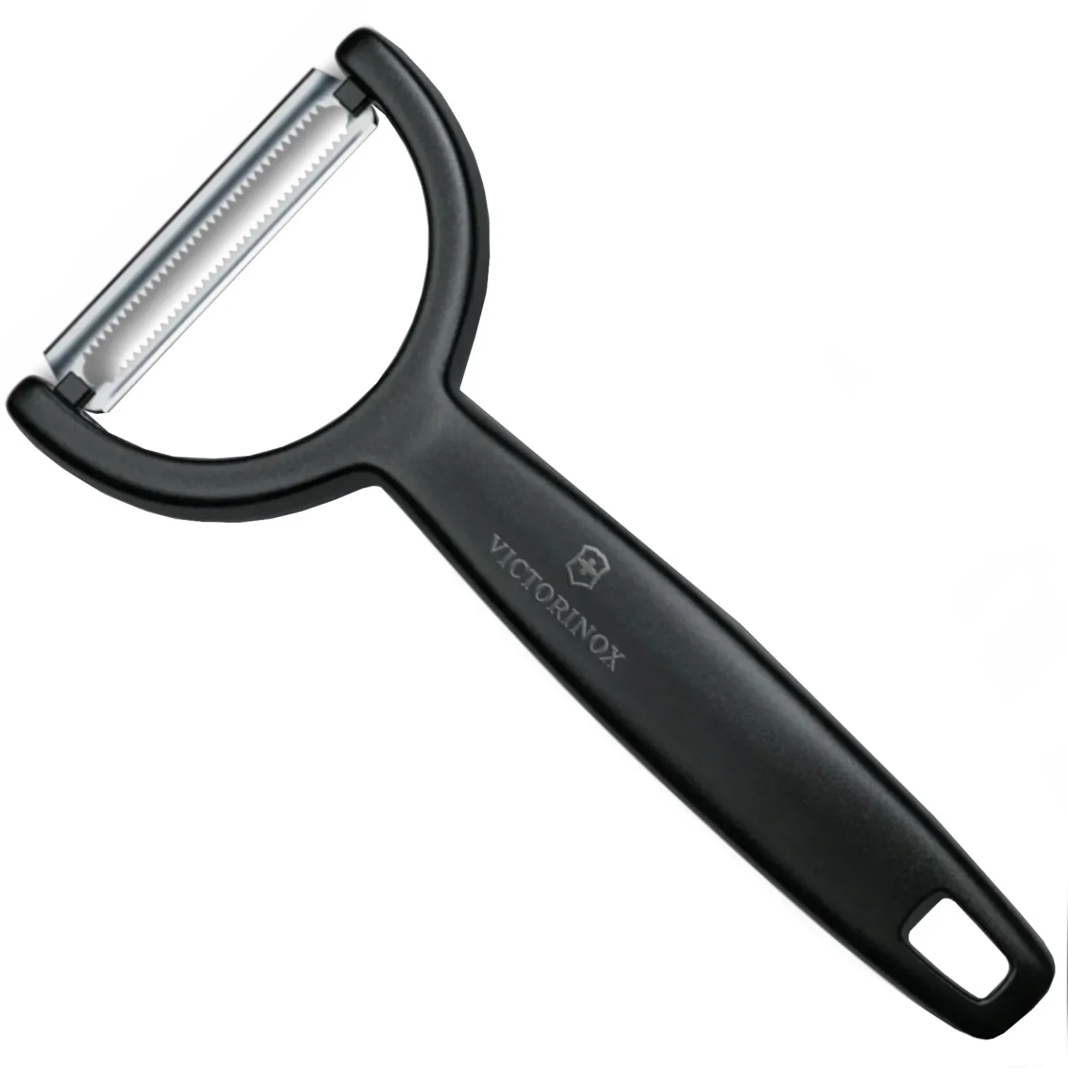 YPSO horizontalni guljač s nazubljenim nožem, duljine 145 mm - crni