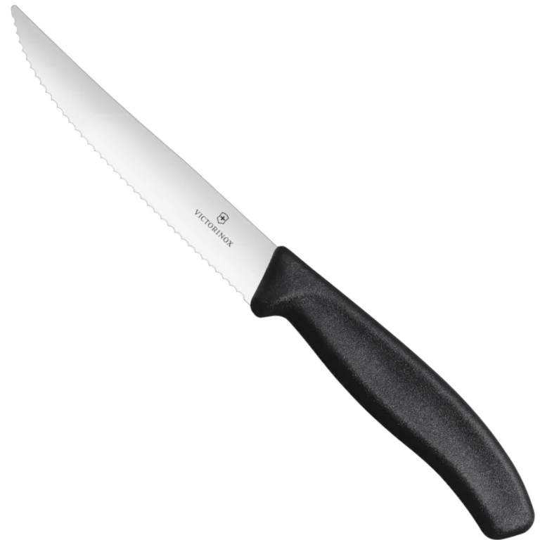 Fogazott pizza- és steak kés, 120 mm hosszú - 2 db-os szett