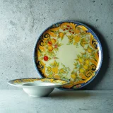 Barocco porcelán pizzatányér, 31 cm átmérőjű - 6 darabos szett 2