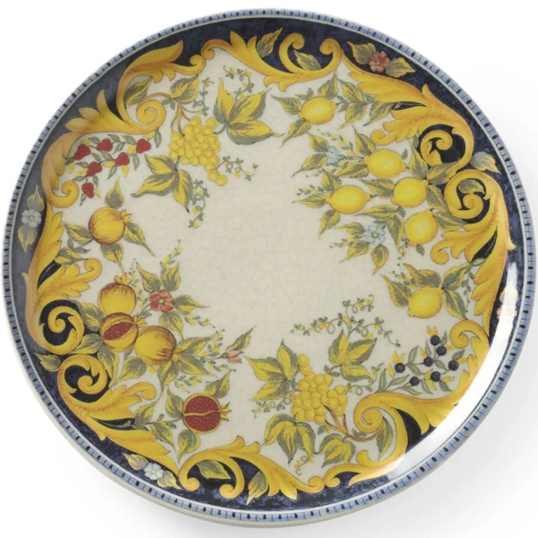 Barocco porcelán pizzatányér, 31 cm átmérőjű - 6 darabos szett